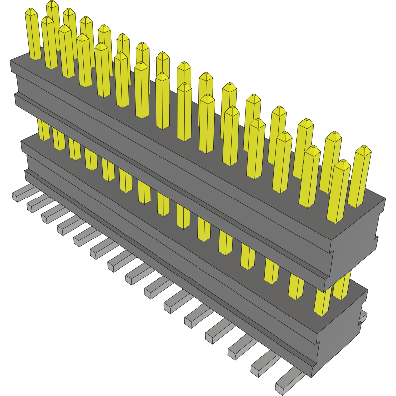 Samtec-FW-15-03-F-D-300-100 连接器插头及 PCB 插座 Conn Board Stacker HDR 30 POS 1.27mm Solder ST Top Entry SMD FLEX STACK™ Tube