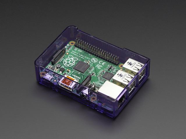 Adafruit Industries-2304 箱、罩及架 Purple Polycarbonate Case Base