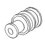 Connector Accessories Wire Seal Straight Silicone Rubber Blue Automotive Bag