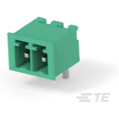 TE Connectivity-284513-2 连接器插头及 PCB 插座 Conn Shrouded Header (4 Sides) M 2 POS 3.81mm Solder RA Side Entry Thru-Hole Box