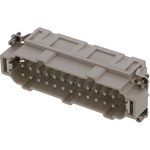 Conn Rectangular M 24 POS Crimp ST Cable Mount Bag