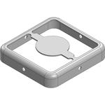 19.3 x 18.3 x 3.5mm Two-piece Drawn-Seamless RF Shield/EMI Shield FRAME (Nickel-Silver)