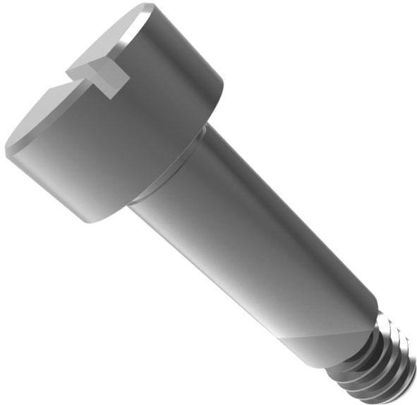 RAF Electronic Hardware-7025-SS Screws Screw Shoulder Cheese-HD Slotted 8-32-THD 17.46mm-LG 11in/16in-LG 0.6875in-LG Stainless Steel None