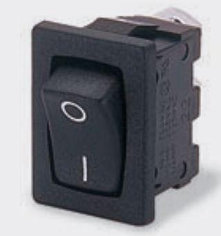 Bulgin Components PLC-T8600VBBBEN577W Wippschalter Switch Rocker ON OFF SPST Solder Curved Rocker 16A 277VAC 24VDC 372.85VA