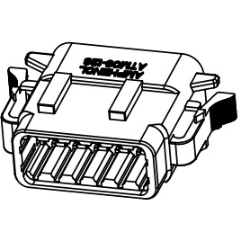 Amphenol-ATM06-12SD-RD01 Steckverbinder, rechteckig Conn Rectangular SKT 12 POS Crimp ST Cable Mount