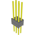 Conn Board Stacker HDR 6 POS 2.54mm Solder ST Top Entry Thru-Hole Bulk