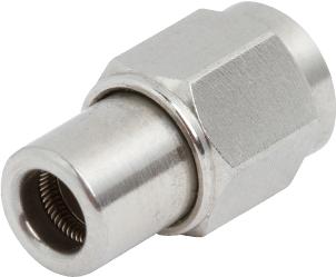 Amphenol-1180-6051 RF-Steckverbinder Conn Synapse-1.85mm Adapter 0Hz to 50GHz 50Ohm ST M/M Gold Over Nickel Tray