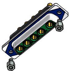 CONEC-15-006823 D-超小型连接器 Conn D-Sub F 5Power POS Solder Cup ST Panel Mount 5 Terminal 1 Port
