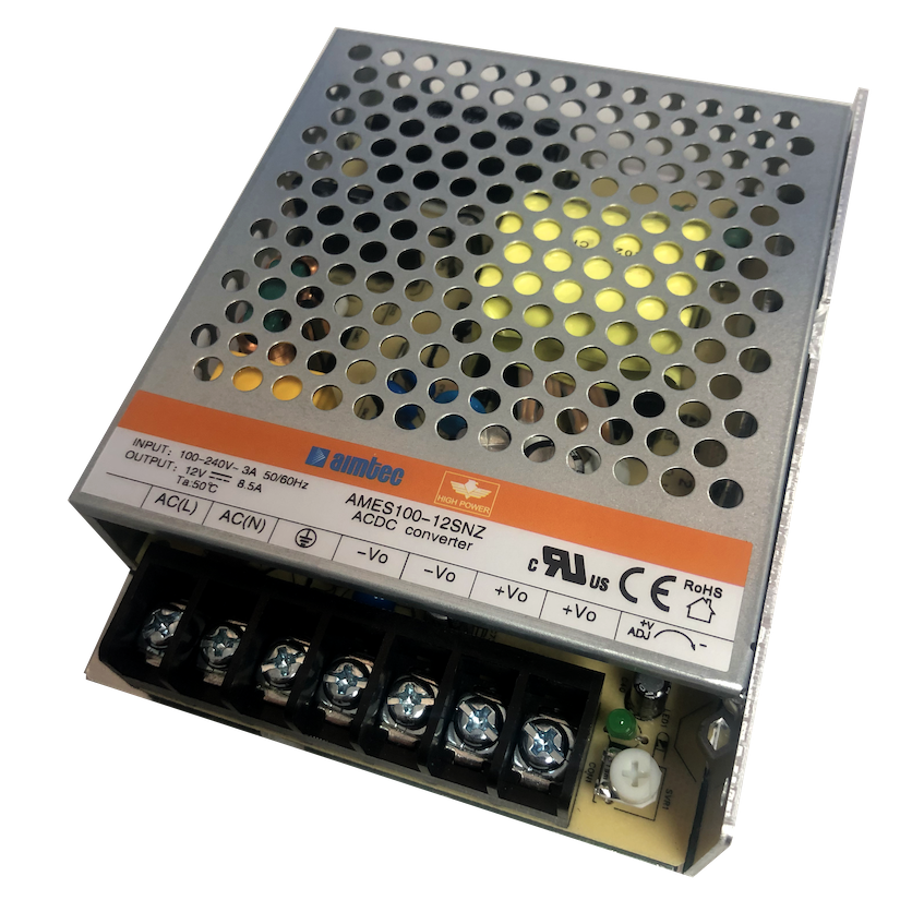 Aimtec-AMES100-5SNZ Suministro de energía de AC a CC AC/DC Power Supply Single-OUT 5V 18A 90W 8-Pin