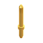 Micro Pin Terminal Brass M 15.09mm Gold