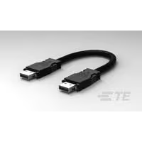 TE Connectivity-2083112-3 Cable Assembly USB Cable Assembly USB 2m USB Type A to USB Type A 4 to 4 POS M-M