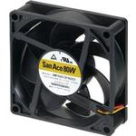SANYO DENKI-9WPA0824P4G001 Gebläse und Lüfter DC Fan Axial Ball Bearing 24V 21.6V to 26.4V 81.9CFM 54dB 80 X 80 X 25.2mm Sensor
