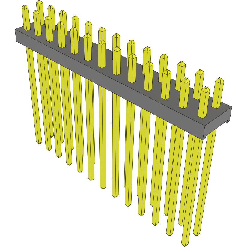 Samtec-MTMM-113-14-G-D-110 Cabezales del conector y receptáculos PCB Conn Unshrouded Header HDR 26 POS 2mm Solder ST Top Entry Thru-Hole Bulk
