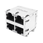 Pulse Electronics Corporation-JC0-0351NL Steckverbinder, Telefon und Telekommunikation Conn RJ-45 RCP 32 POS 2.54mm Solder RA Thru-Hole 56 Terminal 4 Port