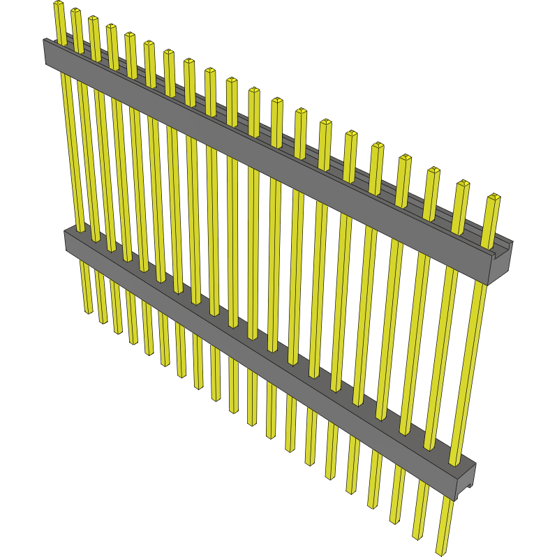 Samtec-EW-20-14-S-S-950 Connector Headers and PCB Receptacles Conn Board Stacker HDR 20 POS 2.54mm Solder ST Top Entry Thru-Hole Bulk
