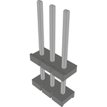 Samtec-HPW-03-04-T-S-550-709 Steckverbinderleisten und Leiterplattenbuchsen Conn Board Stacker HDR 3 POS 5.08mm Solder ST Thru-Hole Bulk