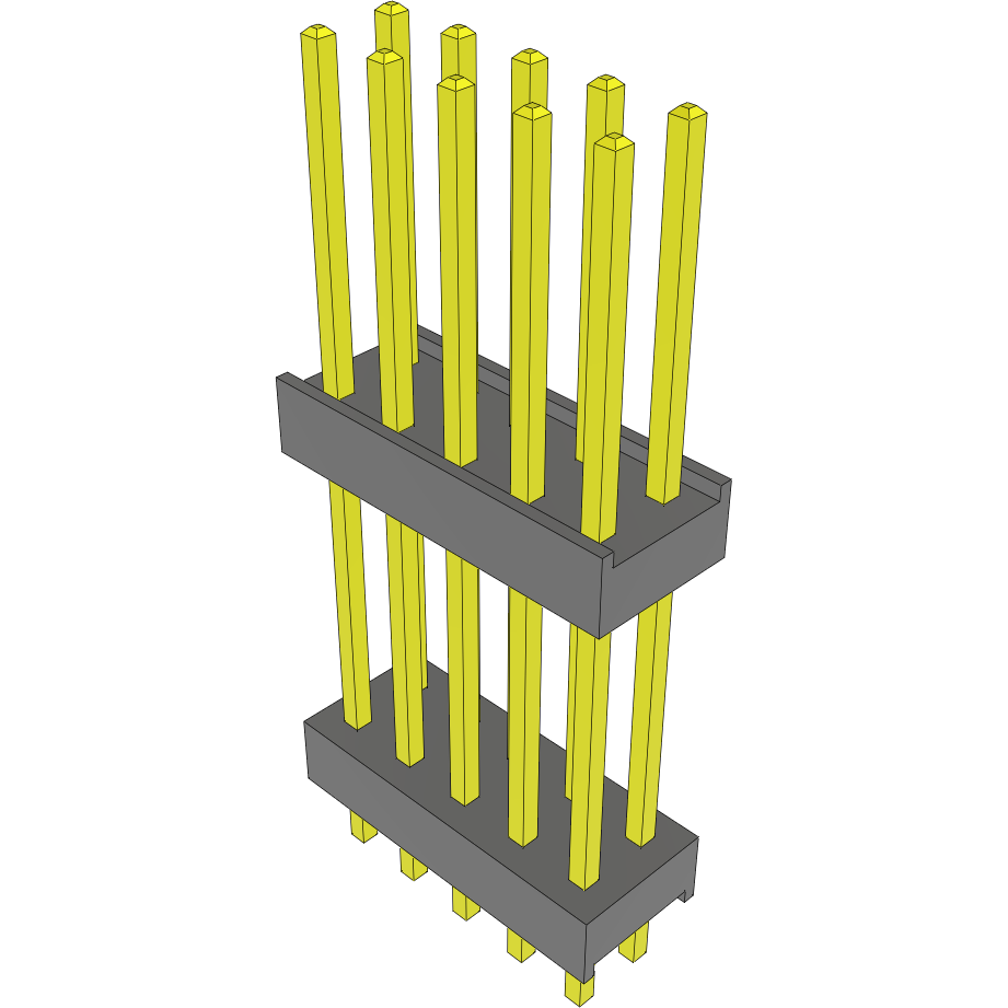 Samtec-DW-05-20-F-D-615 Steckverbinderleisten und Leiterplattenbuchsen Conn Board Stacker HDR 10 POS 2.54mm Solder ST Top Entry Thru-Hole FLEX STACK Bulk