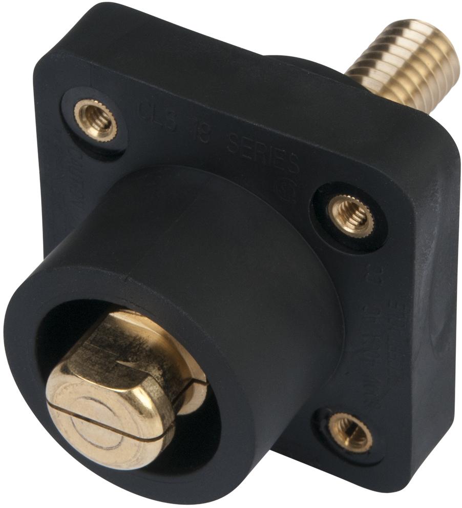 Marinco-CLS1840MRSB-A Steckverbinder CLS Series Panel Mount (400A / 600V) Male, 1-1/8 stud -Black