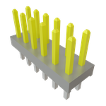 Conn Unshrouded Header HDR 12 POS 2mm Solder ST Top Entry Thru-Hole Bulk