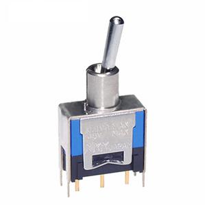 NKK Switches-D22018B Kippschalter Switch Toggle (ON) OFF (ON) SPDT Bat Lever PC Pins 0.1A 48VAC 48VDC 0.4VA PC Mount with Bracket