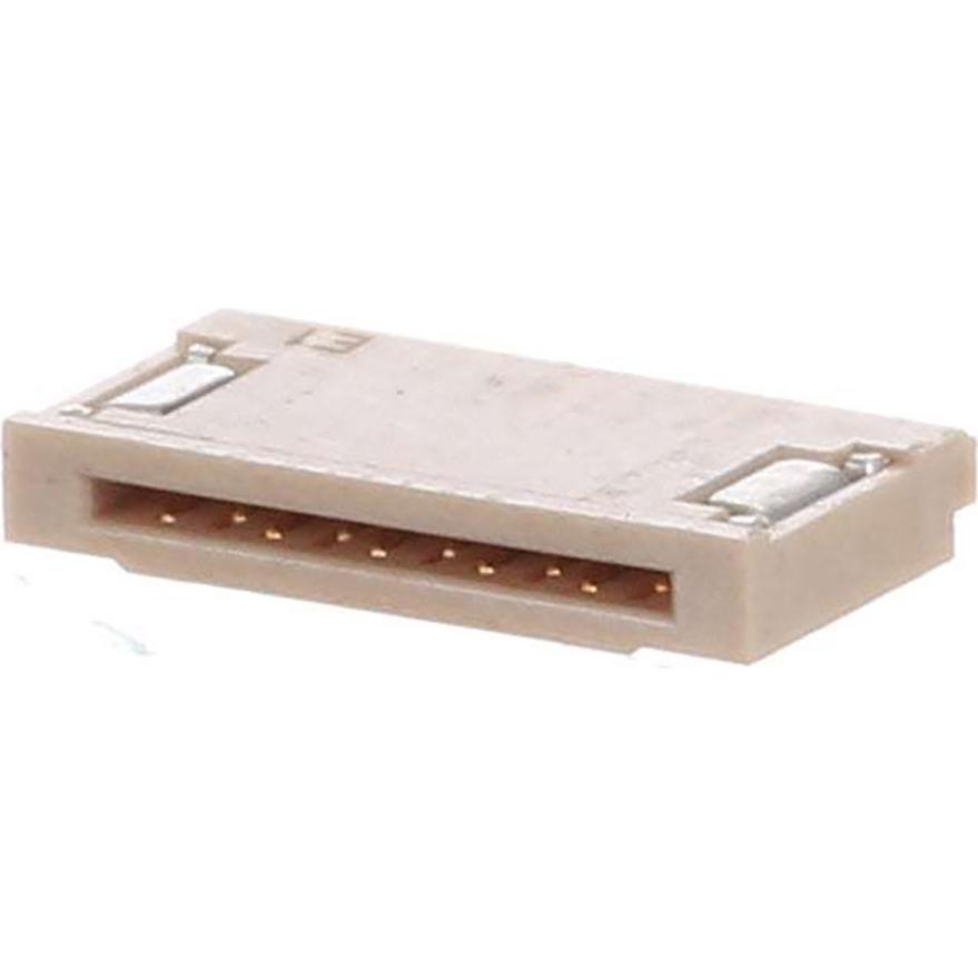 Molex-0512811098 Connector FFC-FPC Conn FFC/FPC Connector SKT 10 POS 0.5mm Solder RA SMD Easy-On T/R