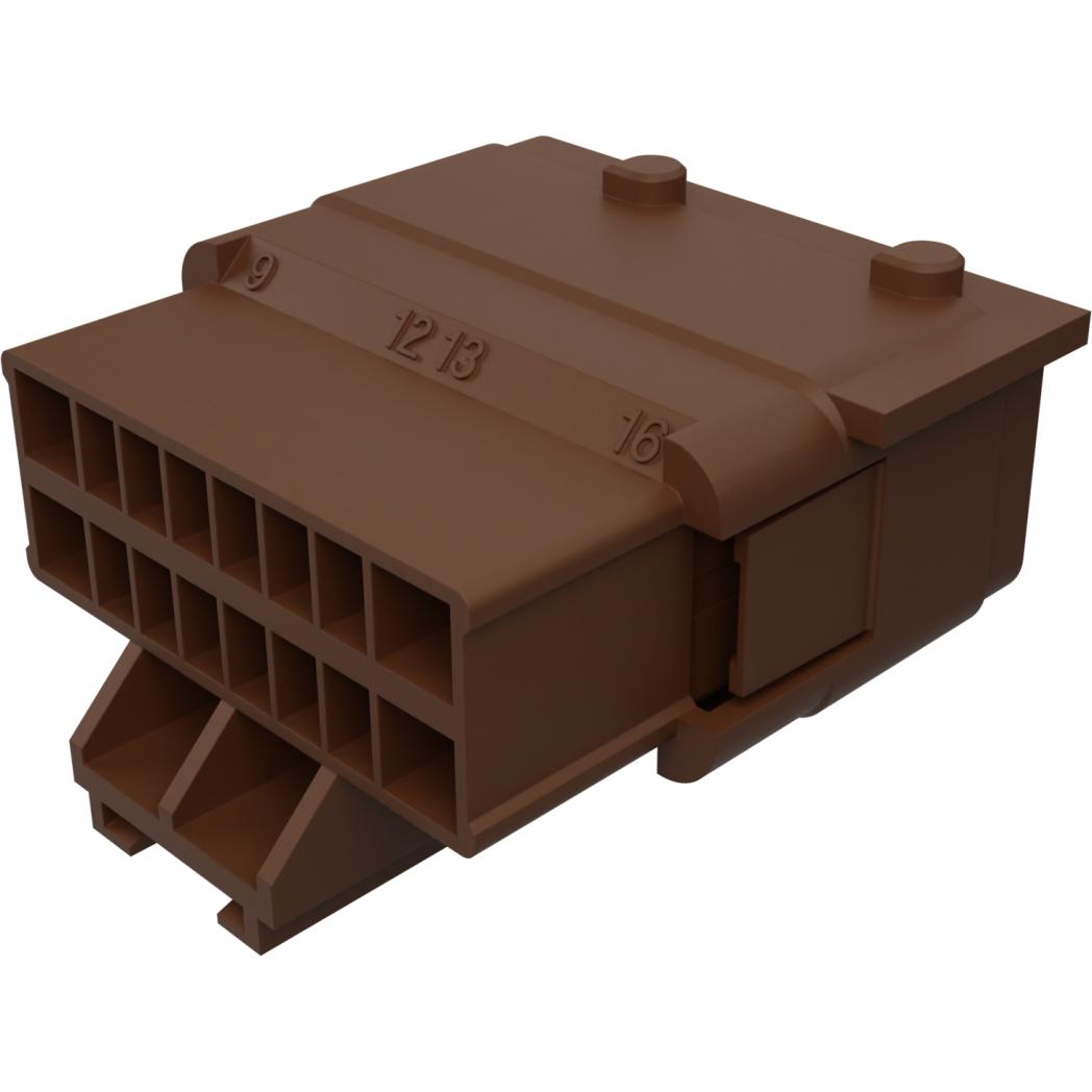 Molex-98276-1005 Carcaza de cables discretos de conector Conn Housing M 16Power POS 3.33mm Crimp ST Cable Mount White Bag