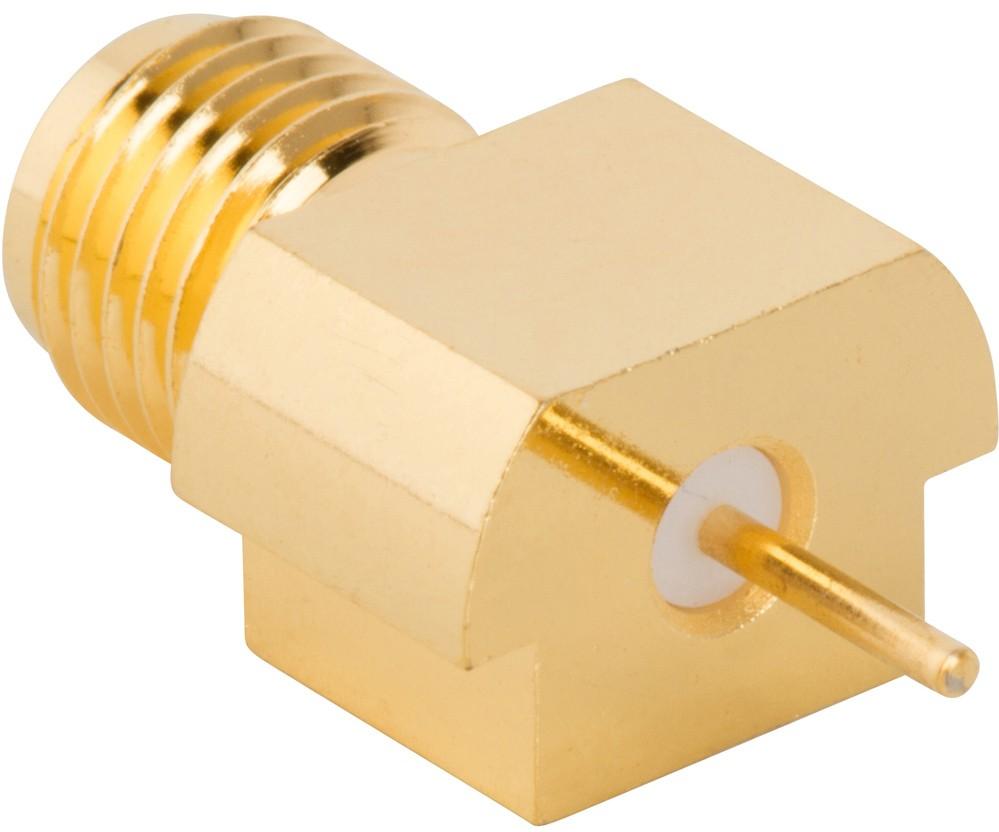 Amphenol RF-132372-11 Connector RF Conn SMA 0Hz to 18GHz 50Ohm Solder ST Edge Mount RCP Gold Bulk