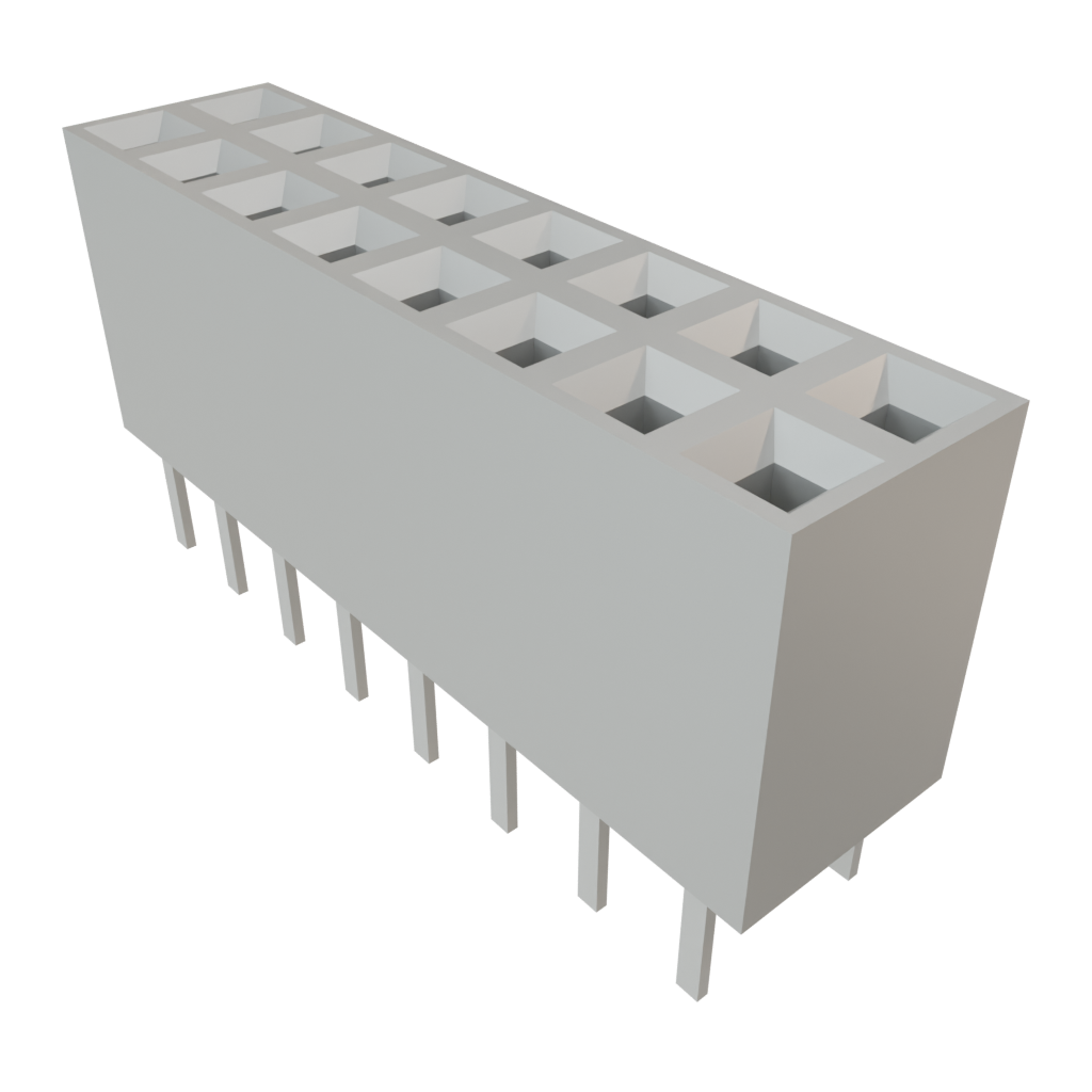 Samtec-MTSW-108-22-L-D-440 Connector Headers and PCB Receptacles Conn Unshrouded Header HDR 16 POS 2.54mm Solder ST Top Entry Thru-Hole Bulk