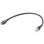 Cable Assembly Round Copper Cable 0.41m 26AWG IX Industrial Type A to RJ-45 8 to 8 POS M-M IDT-IDT