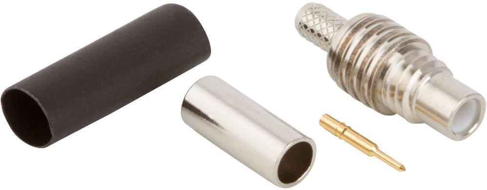 Amphenol RF-152102 射频连接器 Conn SMC 0Hz to 10GHz 50Ohm Crimp ST Cable Mount RCP Gold