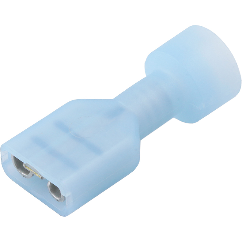 Molex-0190030048 Raccordement de terminaux Quick Disconnect Terminal 14-16AWG Brass Blue F 23.7mm Tin InsulKrimp™ T/R