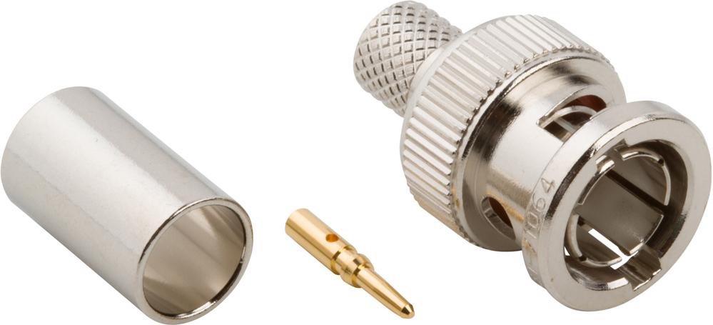 Amphenol RF-031-71064 Connector RF Conn BNC 0Hz to 4GHz 75Ohm Crimp ST Cable Mount PL Gold