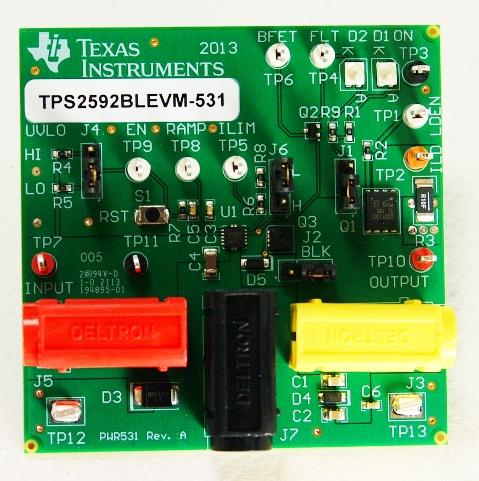 Texas Instruments-TPS2592BLEVM-531 Power Management Development Boards and Kits TPS2592BL Evaluation Board