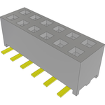 Conn Socket Strip SKT 12 POS 2mm Solder ST Top Entry SMD Tube