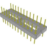 Conn DIP Adapter HDR 24 POS 2.54mm ST Thru-Hole Bulk