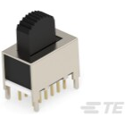 TE Connectivity-MSS4200G04 Switch Slide Switch Slide 4PDT Extended Top Slide 20VAC 20VDC 0.4VA PC Pins Thru-Hole Tray