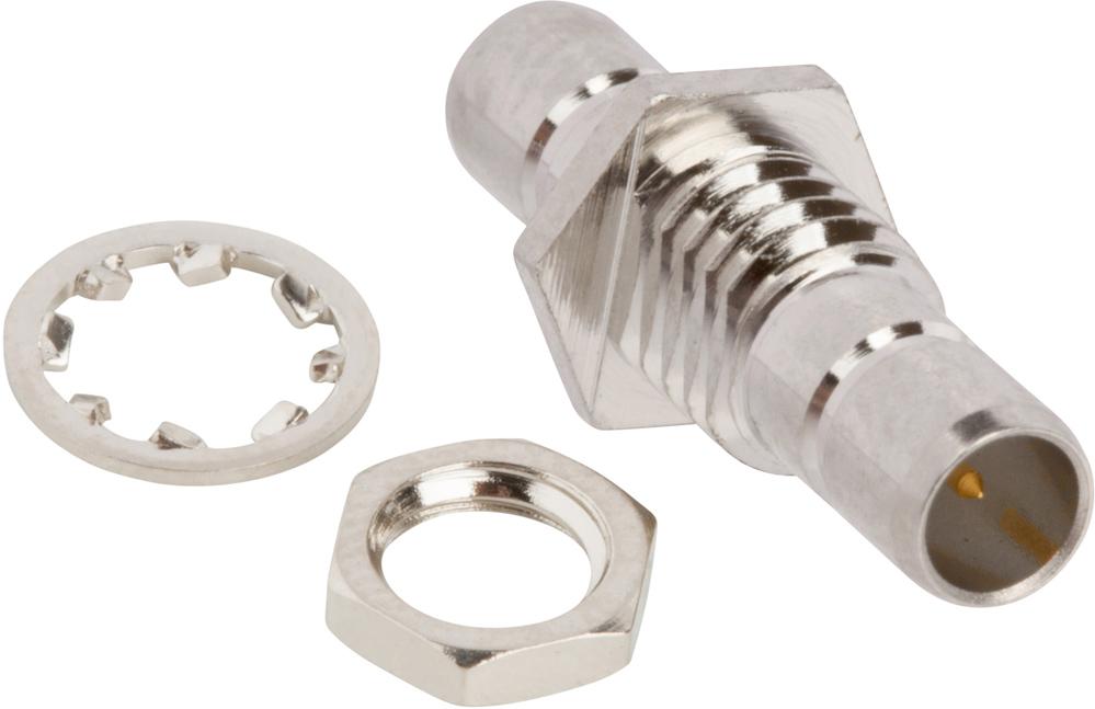 Amphenol RF-142249-75 射频连接器 Conn Mini-SMB Adapter 0Hz to 4GHz 75Ohm ST Panel Mount F/F Gold