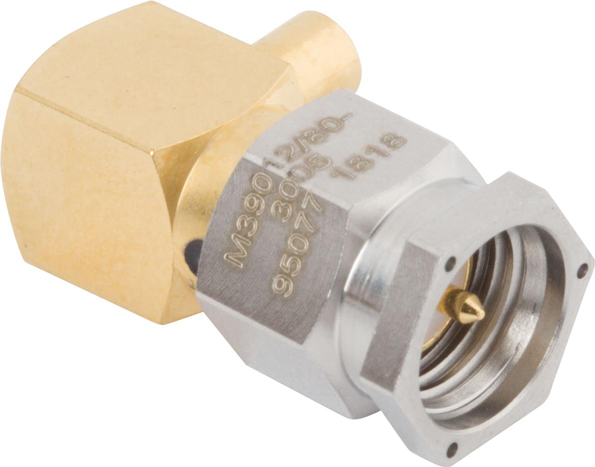 Amphenol SV Microwave-M39012/80-3008 RF-Steckverbinder Conn SMA 0Hz to 12.4GHz 50Ohm Solder RA Cable Mount M Gold Over Nickel Bag
