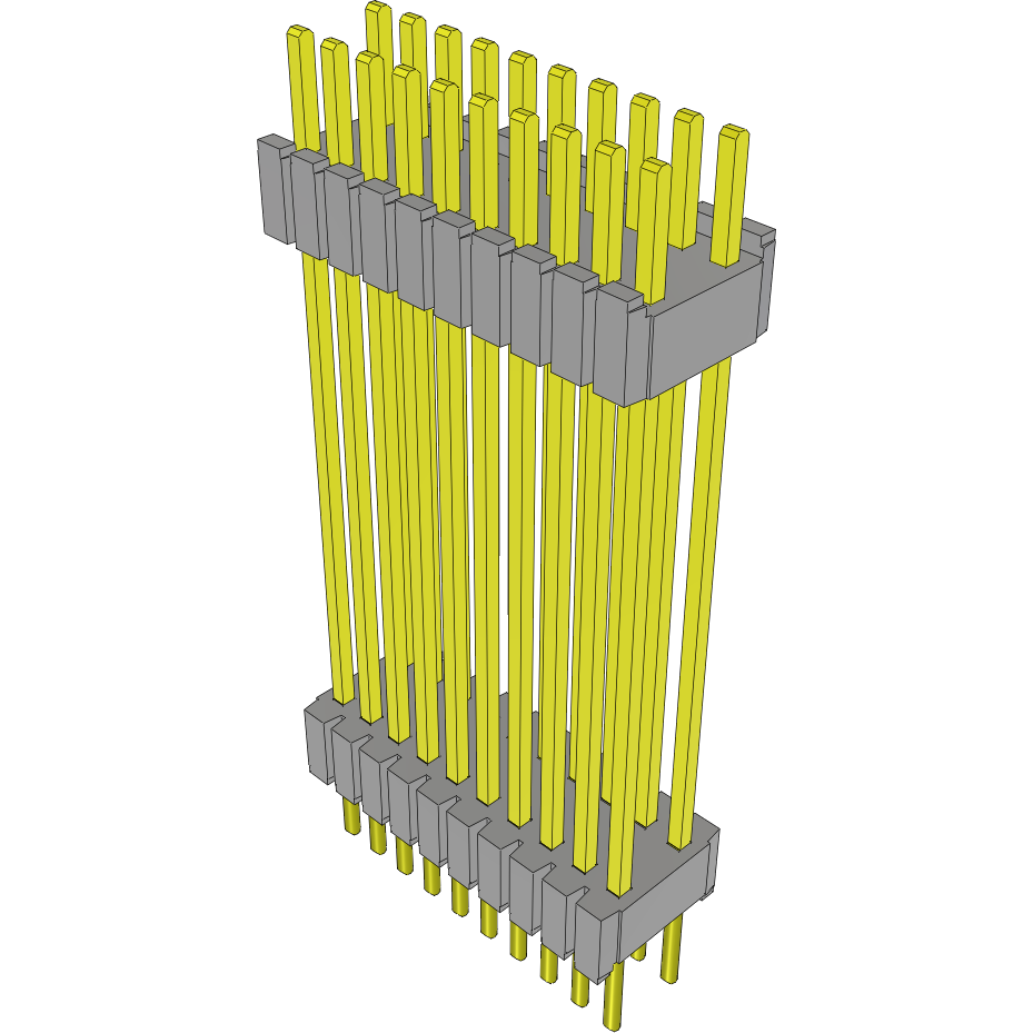 Samtec-DWM-10-61-G-D-827 Embases de raccordement et réceptacles PCB Conn Board Stacker HDR 20 POS 1.27mm Solder ST Thru-Hole Tube