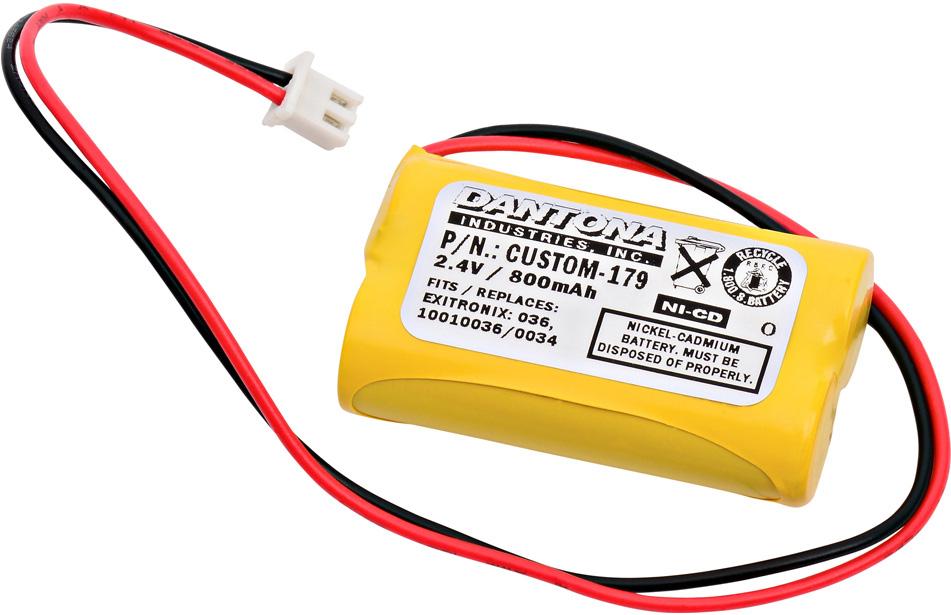 Dantona Industries-CUSTOM-179 Batteries Nickel Battery Cylindrical 2.4V 600mAh AA Rechargeable Bulk