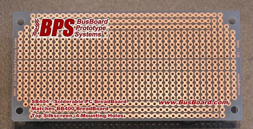 BusBoard Prototype Systems-SB404 null FR4 General Purpose PCB Board with 5 Hole Strip