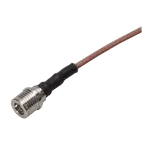 Conn QMA 0Hz to 18GHz 50Ohm Crimp/Solder ST Cable Mount PL Gold Over Nickel Phosphorus Bulk