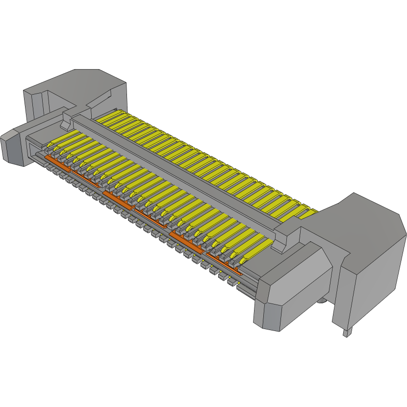 Samtec-QRM8-026-01-S-RA-GP Connector Headers and PCB Receptacles Conn High Speed Terminal Strip HDR 52 POS 0.8mm Solder RA Side Entry SMD Tray