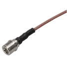 HUBER+SUHNER-11_QMA-W50-2-8/133_NH RF-Steckverbinder Conn QMA 0Hz to 18GHz 50Ohm Crimp/Solder ST Cable Mount PL Gold Over Nickel Phosphorus Bulk