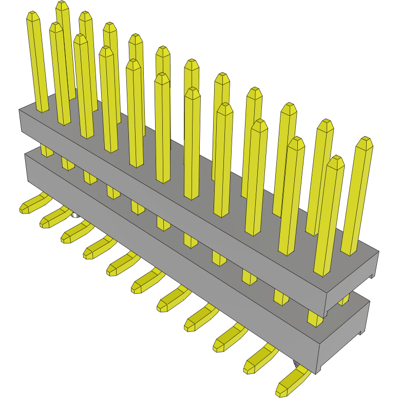 Samtec-TW-11-04-G-D-250-SM-A Connector Headers and PCB Receptacles Conn Board Stacker HDR 22 POS 2mm Solder ST Top Entry SMD Tube