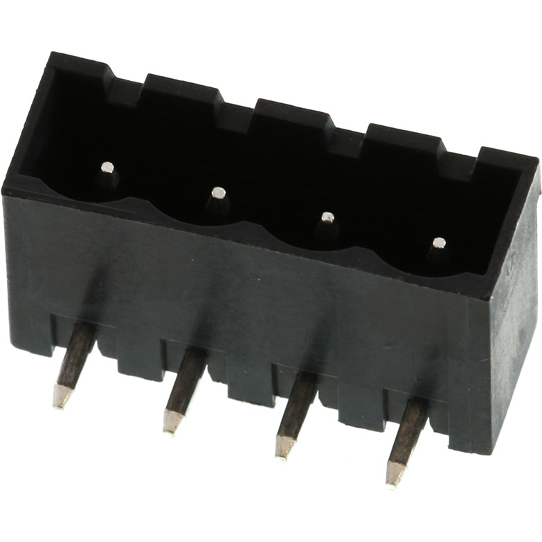 Molex-39532-1004 连接器插头及 PCB 插座 Conn Shrouded Header (4 Sides) HDR 4 POS 5.08mm Solder RA Thru-Hole Eurostyle