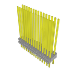 Conn Unshrouded Header HDR 30 POS 1.27mm Solder ST Top Entry Thru-Hole Tube