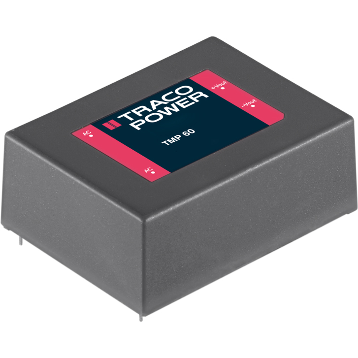 TRACO Electronic AG-TMP 60124 AC-DC-Spannungsversorgung AC/DC Power Supply Single-OUT 24V 2.5A 60W 4-Pin