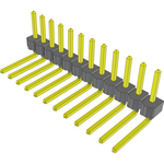 Conn Unshrouded Header HDR 12 POS 2.54mm Solder RA Side Entry Thru-Hole Bulk