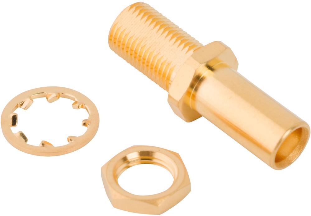 Amphenol RF-252171 Raccordement FR Conn MCX Adapter 0Hz to 6GHz 50Ohm ST Panel Mount RCP/RCP Gold